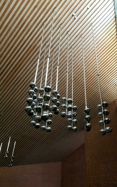 Large Space Age pendants by Erco, 1970s design