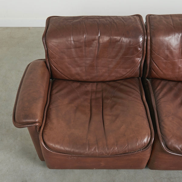 De Sede DS12 lounge set, 1970s