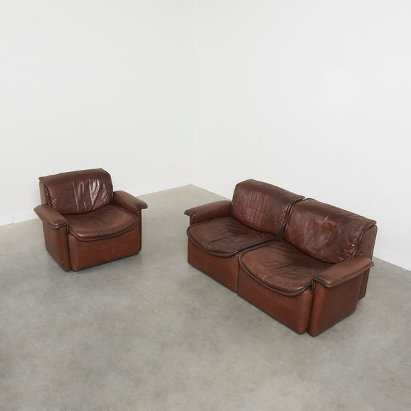 De Sede DS12 lounge set, 1970s