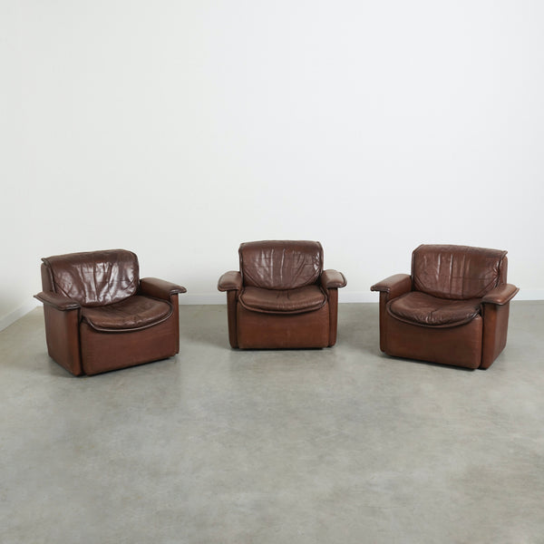 De Sede DS12 lounge set, 1970s