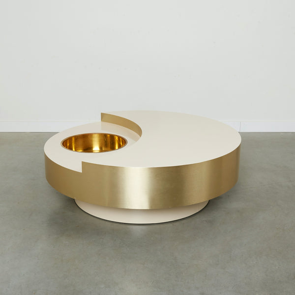 Revolving coffee table by Willy Rizzo, 1970s