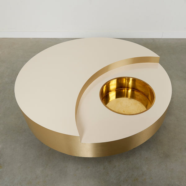 Revolving coffee table by Willy Rizzo, 1970s