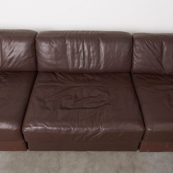Large De Sede DS76 modular sofa, 1970s