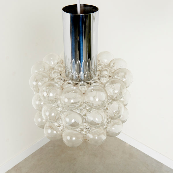 Set bubble glass pendants by Helena Tynell, 1970s