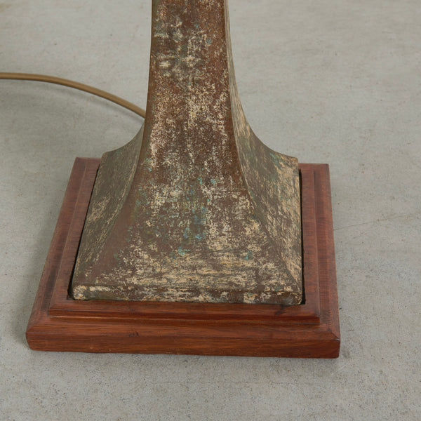 Bronze Hansen Lighting table lamp, USA 1960s