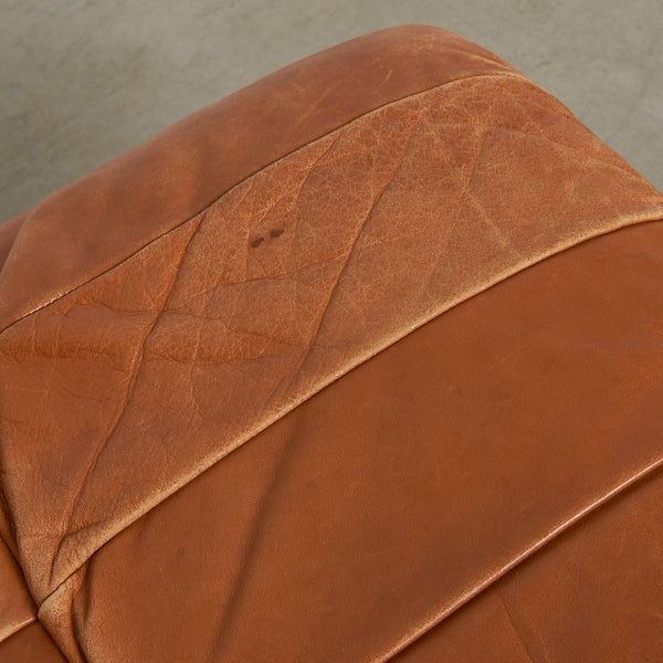 Cognac leather lounge chair by Ueli Berger, De Sede DS80