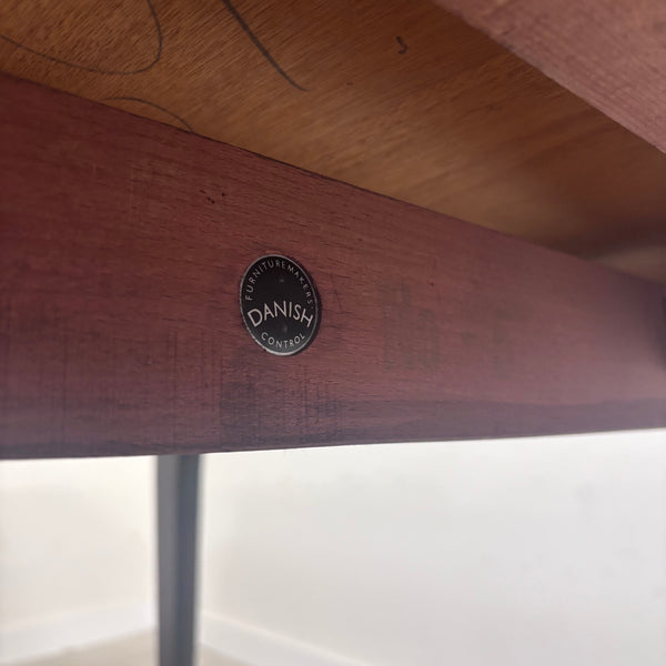 Large Danish extendable dining table, 1960s