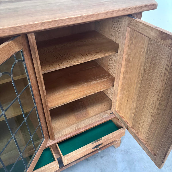 Solid oak sideboard by Henning Kjaernulf, Denmark 1960s