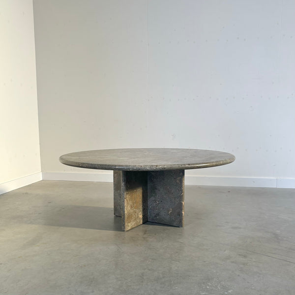 Large fossil stone coffe table, 1970s