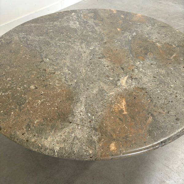 Large fossil stone coffe table, 1970s