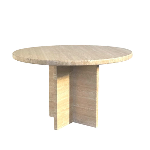 Seventies travertine sidetable