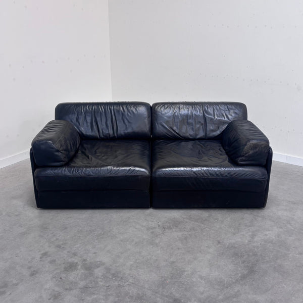 Vintage 1980s sofa / daybed in style of De Sede DS76