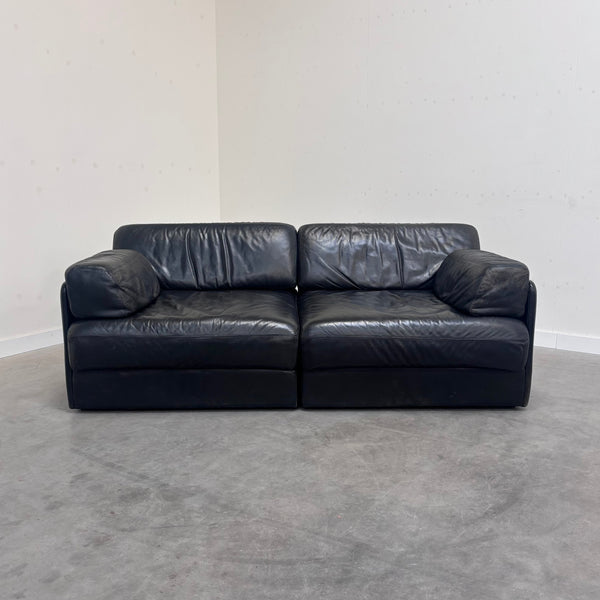 Vintage 1980s sofa / daybed in style of De Sede DS76