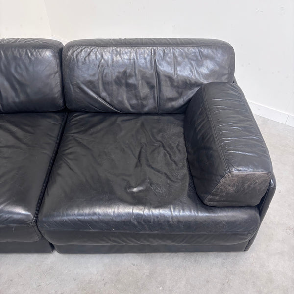 Vintage 1980s sofa / daybed in style of De Sede DS76