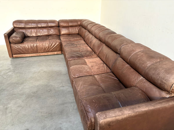 Leather modular COR lounge sofa, 1970s