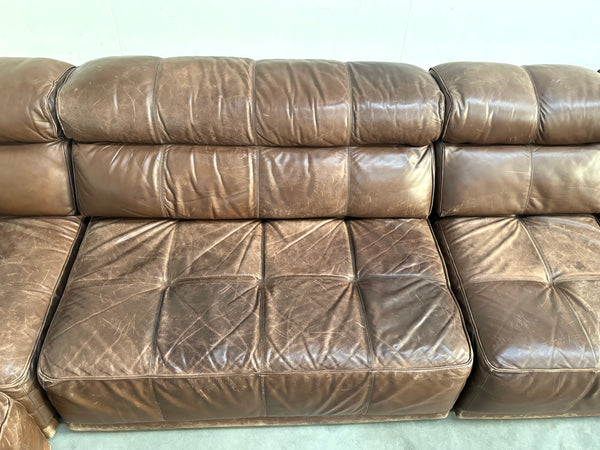 Leather modular COR lounge sofa, 1970s