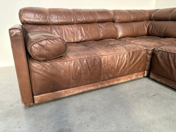 Leather modular COR lounge sofa, 1970s