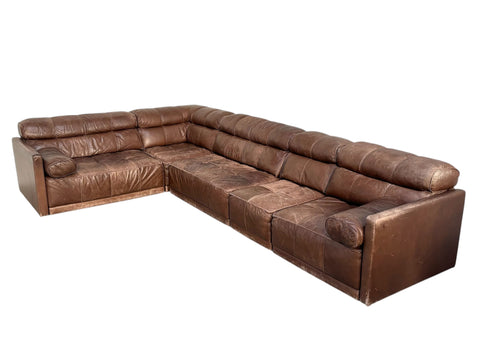 Leather modular COR lounge sofa, 1970s