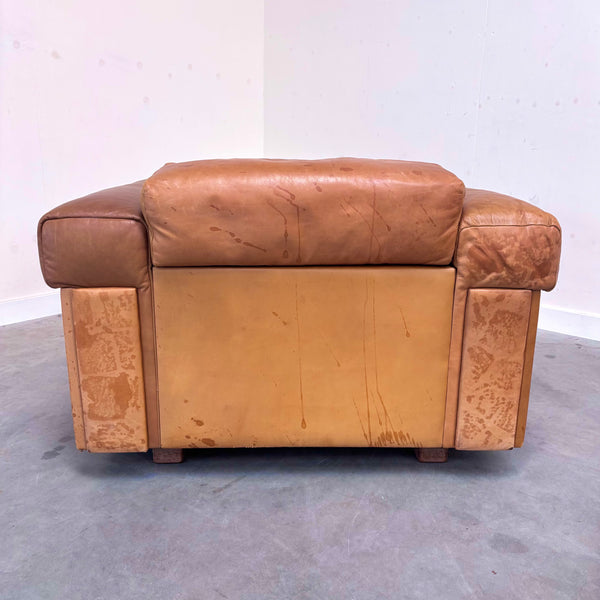 Robert Haussmann lounge sofa and chair, De Sede 1970s
