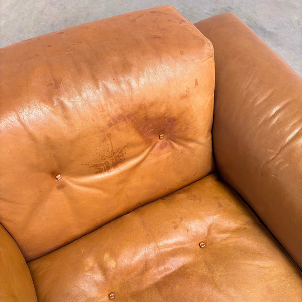 Robert Haussmann lounge sofa and chair, De Sede 1970s