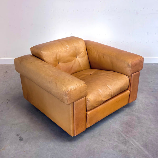 Set Robert Haussmann lounge chairs, De Sede 1970s