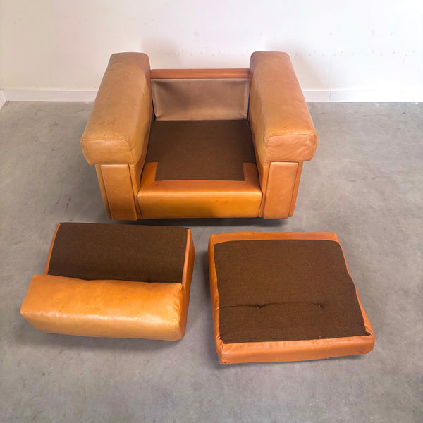 Set Robert Haussmann lounge chairs, De Sede 1970s
