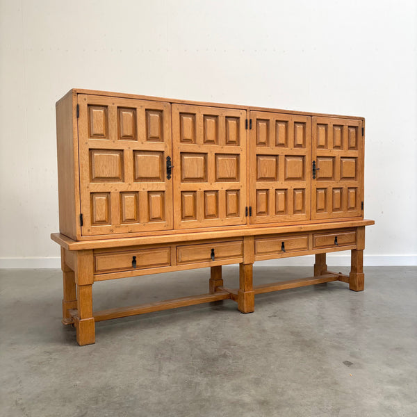 Early 20th Century Spanish highboard in Brutalist style