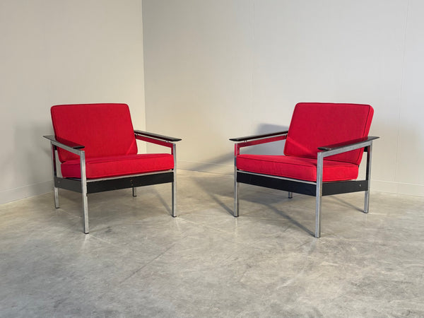 Set vintage lounge chairs, 1960s Dutch design