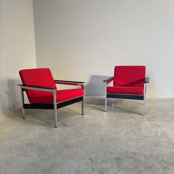 Set vintage lounge chairs, 1960s Dutch design
