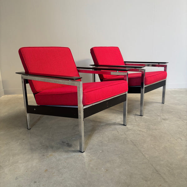 Set vintage lounge chairs, 1960s Dutch design