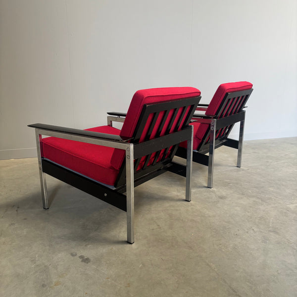 Set vintage lounge chairs, 1960s Dutch design