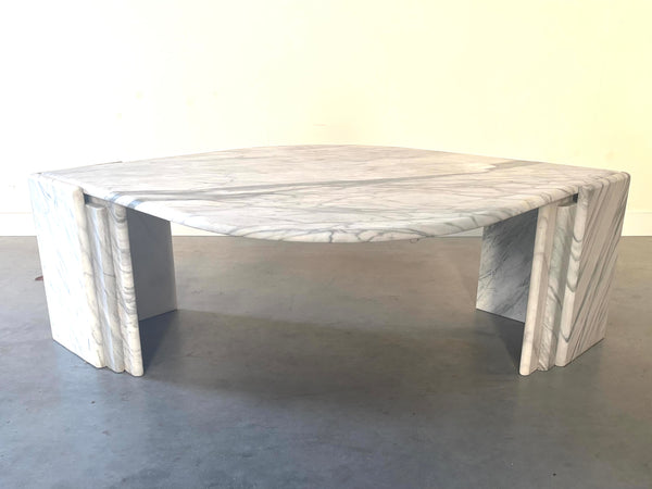 Vintage marble coffee table, 1970s