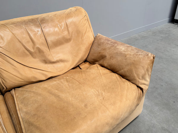 Modular leather lounge sofa by COR, 1970s