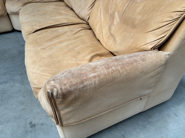 Modular leather lounge sofa by COR, 1970s