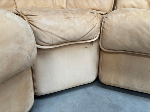 Modular leather lounge sofa by COR, 1970s
