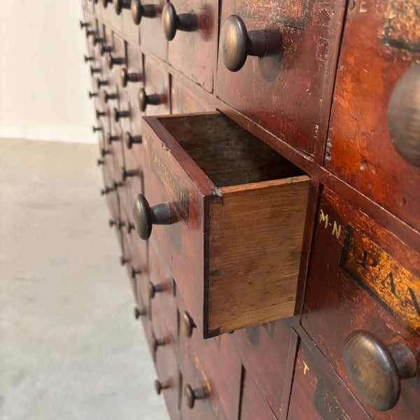 Antique pharmacy chest, 1900s