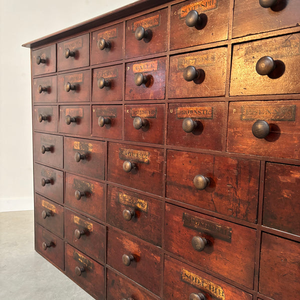 Antique pharmacy chest, 1900s