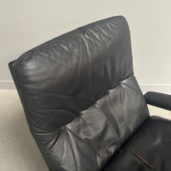 King chair with hocker by Strässle, 1960s