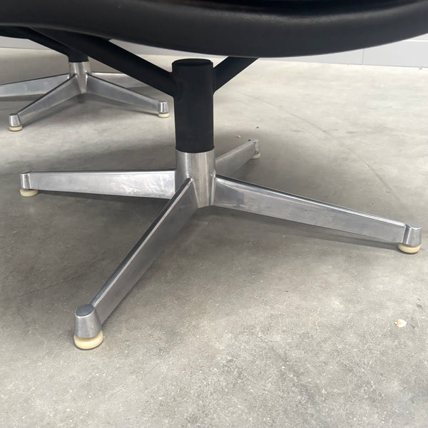King chair with hocker by Strässle, 1960s