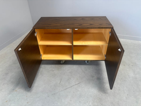 Wenge wood wall unit / sideboard 1960s