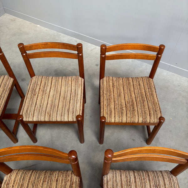 Set of 8 vintage Asko dining chair, Finland 1960s