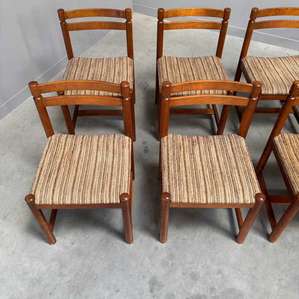 Set of 8 vintage Asko dining chair, Finland 1960s