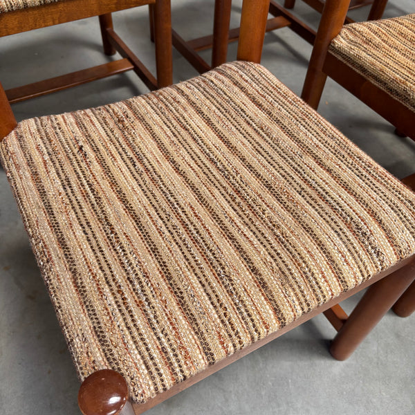 Set of 8 vintage Asko dining chair, Finland 1960s
