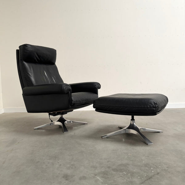 De Sede DS31 lounge chair with hocker, Switzerland 1970s