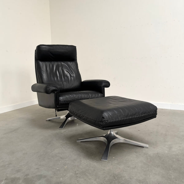 De Sede DS31 lounge chair with hocker, Switzerland 1970s