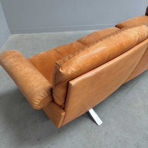 Cognac leather De Sede DS31 sofa, 1970s