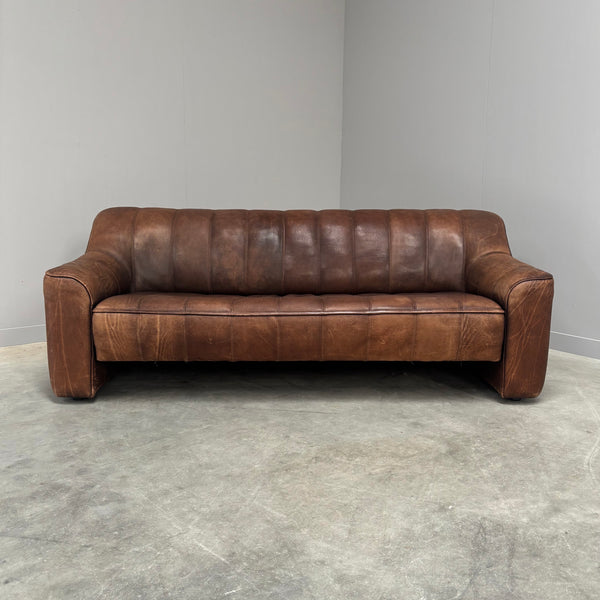 Vintage De Sede DS44 3 seat sofa with hocker, 1970s
