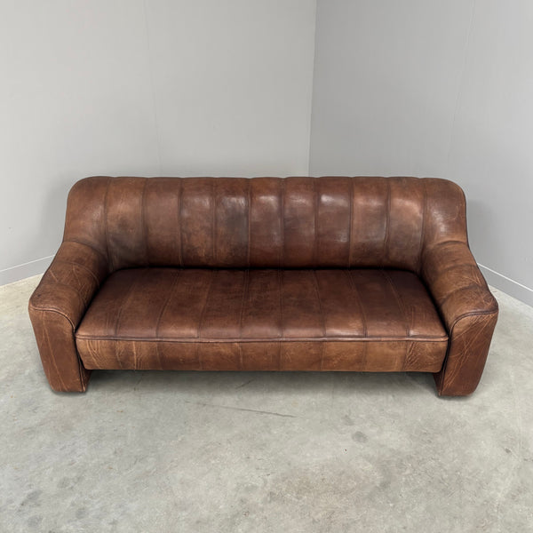Vintage De Sede DS44 3 seat sofa with hocker, 1970s