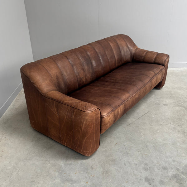 Vintage De Sede DS44 3 seat sofa with hocker, 1970s