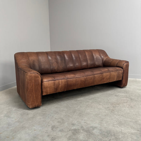 Vintage De Sede DS44 3 seat sofa with hocker, 1970s